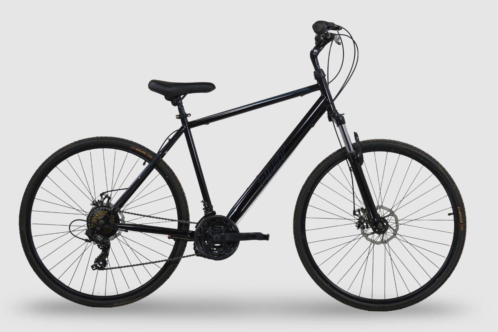 Trekking Bike 700C, Pilot Bike Rogner Black D Brake, Shifters: Shimano 3/7 Speed, Wheels Alloy Rims Single