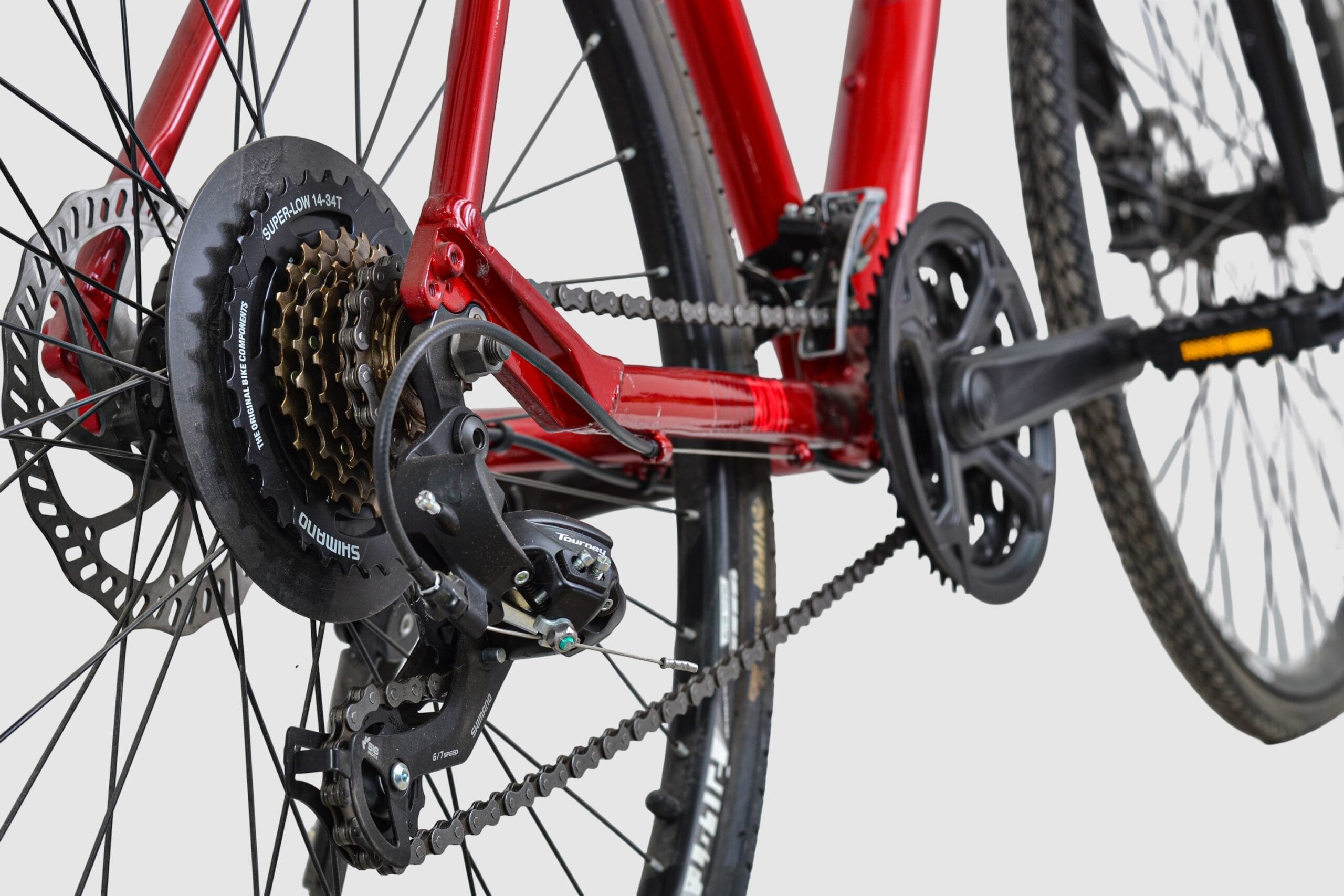 700C Trekking Bike, Pilot Bike Skicoront Red, Frame Alloy, Shifters Shimano Turney R/7 Speed - Image 2